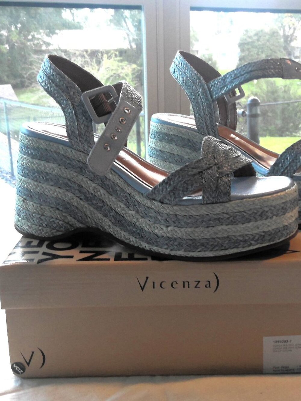 NIB Vicenza Espadrille Heels/Sandals
